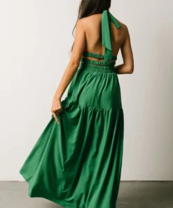 FT Dresses Knoxville Halter Maxi Dress | Green