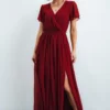 Dresses Kristina Maxi Dress | Burgundy