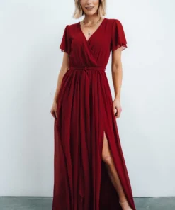 Dresses Kristina Maxi Dress | Burgundy