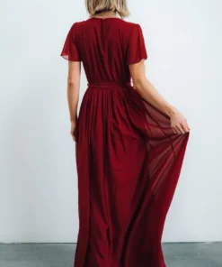 Dresses Kristina Maxi Dress | Burgundy