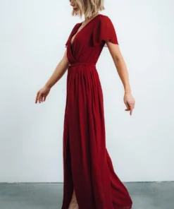 Dresses Kristina Maxi Dress | Burgundy