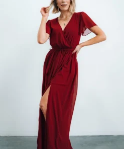 Dresses Kristina Maxi Dress | Burgundy