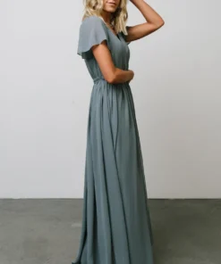 Dresses Kristina Maxi Dress | Dusty Blue 19 Dresses Kristina Maxi Dress | Dusty Blue