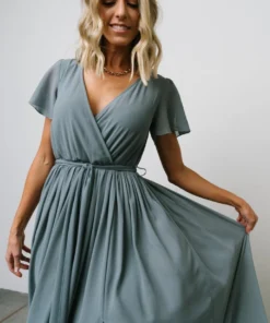 Dresses Kristina Maxi Dress | Dusty Blue 14 Dresses Kristina Maxi Dress | Dusty Blue