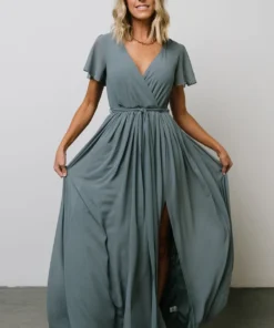 Dresses Kristina Maxi Dress | Dusty Blue 18 Dresses Kristina Maxi Dress | Dusty Blue
