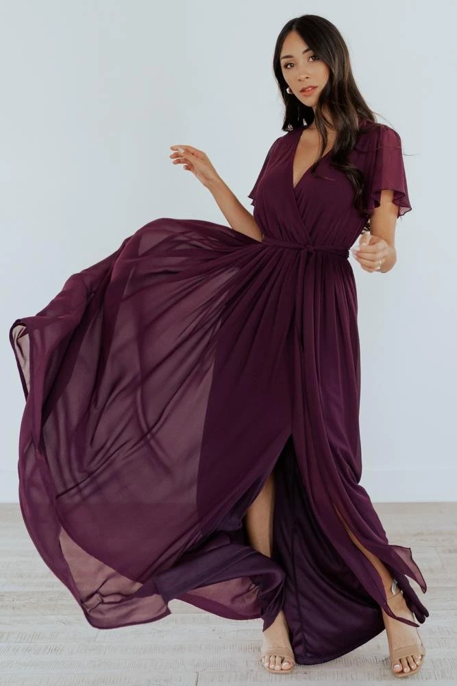 Kristina Maxi Dress | Eggplant 2 Kristina Maxi Dress | Eggplant