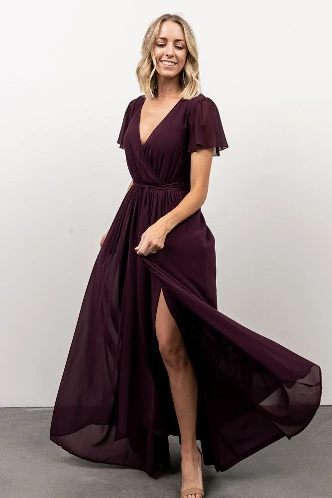 Kristina Maxi Dress | Eggplant 10 Kristina Maxi Dress | Eggplant