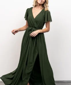 Kristina Maxi Dress | Green Dresses