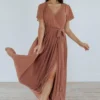 Kristina Maxi Dress | Rosy Brown