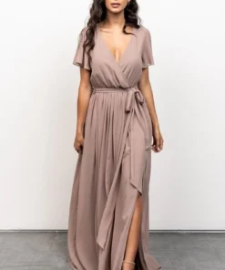 Kristina Maxi Dress | Taupe 19 Kristina Maxi Dress | Taupe