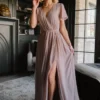 Kristina Maxi Dress | Taupe