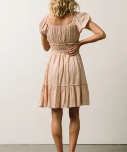 IL Dresses Labelle Swiss Dot Mini Dress | Blush 9 IL Dresses Labelle Swiss Dot Mini Dress | Blush