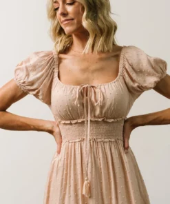 IL Dresses Labelle Swiss Dot Mini Dress | Blush