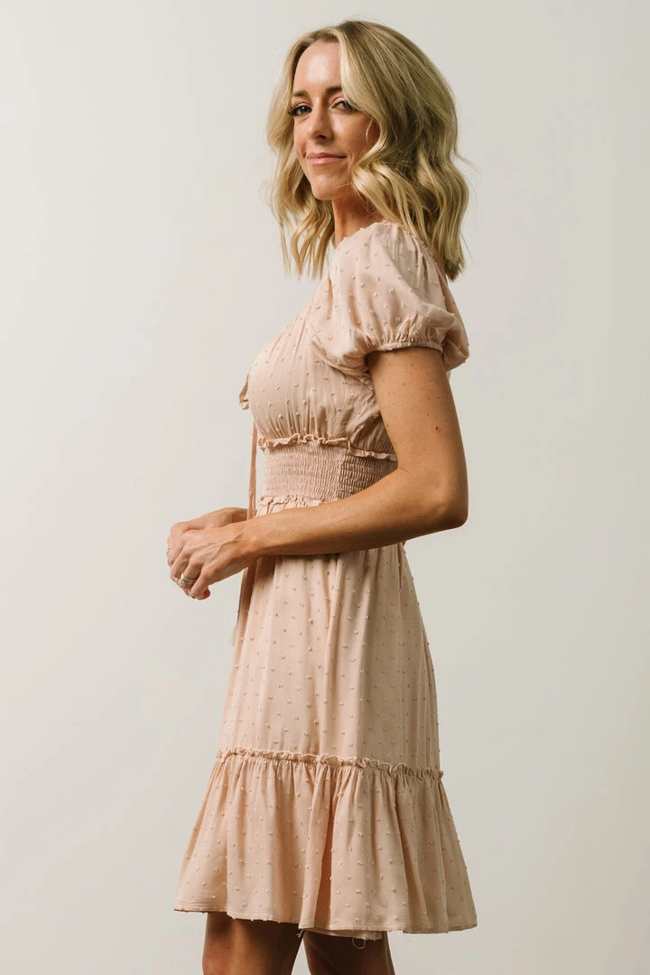 IL Dresses Labelle Swiss Dot Mini Dress | Blush 5 IL Dresses Labelle Swiss Dot Mini Dress | Blush