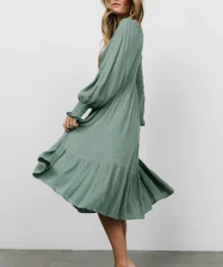 IL Lainey Smocked Dotted Midi Dress | Dark Sage Dresses 17 IL Lainey Smocked Dotted Midi Dress | Dark Sage Dresses