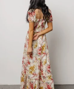 BB Custom Dresses Larissa Maxi Dress | Berry And Golden Floral 18 BB Custom Dresses Larissa Maxi Dress | Berry And Golden Floral