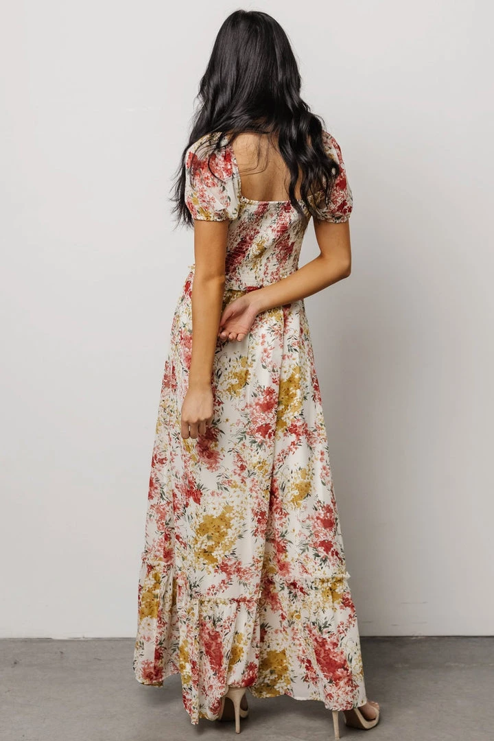 BB Custom Dresses Larissa Maxi Dress | Berry And Golden Floral 8 BB Custom Dresses Larissa Maxi Dress | Berry And Golden Floral