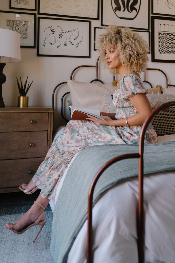 BB Custom Dresses Larissa Maxi Dress | Peach And Sage Floral 6 BB Custom Dresses Larissa Maxi Dress | Peach And Sage Floral