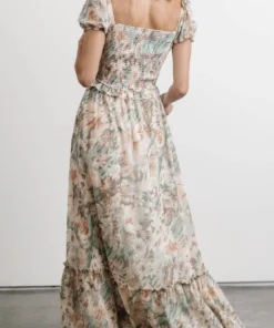 BB Custom Dresses Larissa Maxi Dress | Peach And Sage Floral 10 BB Custom Dresses Larissa Maxi Dress | Peach And Sage Floral