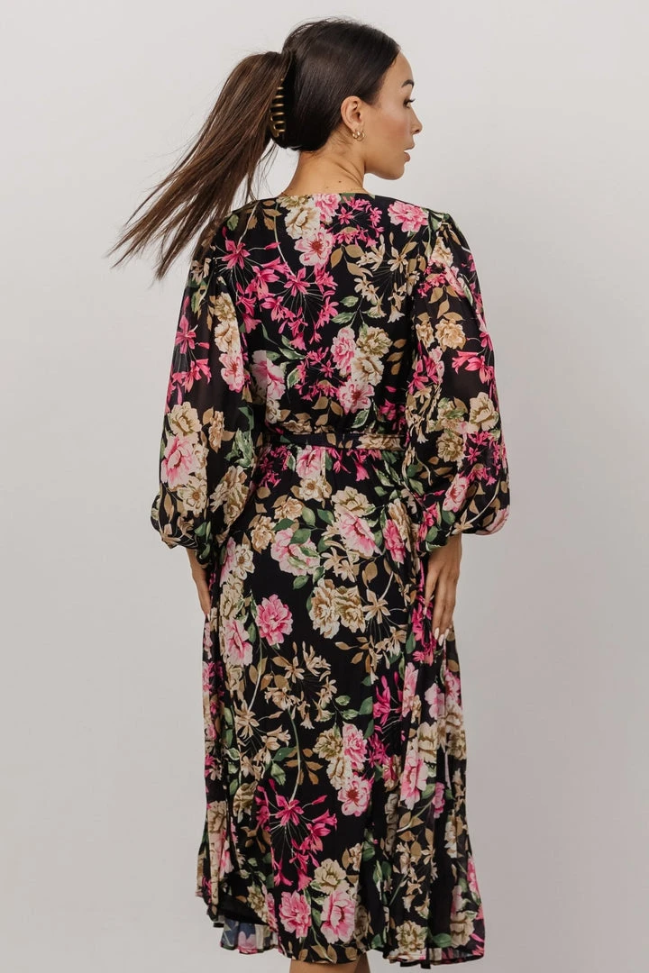 FT Dresses Laurie Midi Dress | Black Floral 7 FT Dresses Laurie Midi Dress | Black Floral
