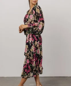 FT Dresses Laurie Midi Dress | Black Floral 12 FT Dresses Laurie Midi Dress | Black Floral