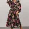 FT Dresses Laurie Midi Dress | Black Floral