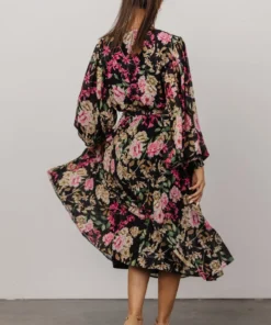 FT Dresses Laurie Midi Dress | Black Floral 11 FT Dresses Laurie Midi Dress | Black Floral