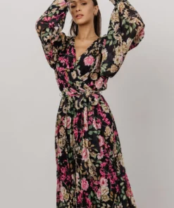 FT Dresses Laurie Midi Dress | Black Floral 9 FT Dresses Laurie Midi Dress | Black Floral