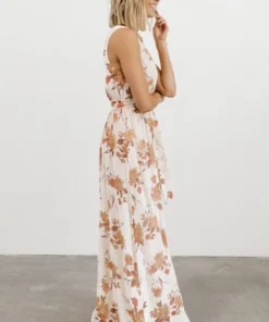 BB Custom Lennon Velvet Maxi Dress | Cream Floral 9 BB Custom Lennon Velvet Maxi Dress | Cream Floral