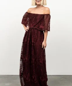 BB Custom Leon Off Shoulder Maxi Dress | Mulberry Dresses