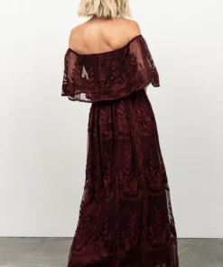 BB Custom Leon Off Shoulder Maxi Dress | Mulberry Dresses