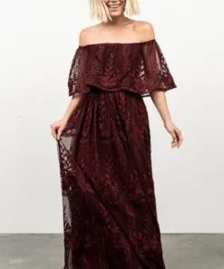 BB Custom Leon Off Shoulder Maxi Dress | Mulberry Dresses