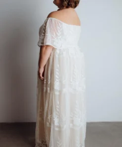 BB Custom Leon Off Shoulder Maxi Dress | White Dresses