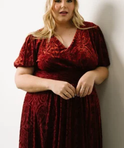 BB Custom Leslie Embossed Velvet Maxi | Crimson Dresses 29 BB Custom Leslie Embossed Velvet Maxi | Crimson Dresses