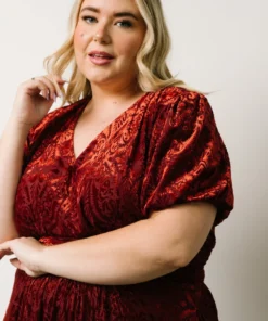 BB Custom Leslie Embossed Velvet Maxi | Crimson Dresses 33 BB Custom Leslie Embossed Velvet Maxi | Crimson Dresses