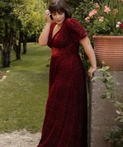 BB Custom Leslie Embossed Velvet Maxi | Crimson Dresses 19 BB Custom Leslie Embossed Velvet Maxi | Crimson Dresses