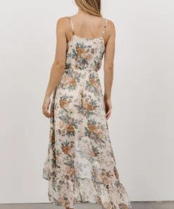 HAY Lexa High Low Maxi Dress | Ivory Floral 11 HAY Lexa High Low Maxi Dress | Ivory Floral