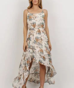 HAY Lexa High Low Maxi Dress | Ivory Floral 9 HAY Lexa High Low Maxi Dress | Ivory Floral