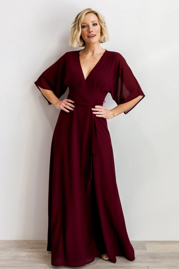 Soi Lilly Wrap Maxi Dress | Burgundy Dresses 7 Soi Lilly Wrap Maxi Dress | Burgundy Dresses