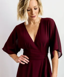 Soi Lilly Wrap Maxi Dress | Burgundy Dresses 9 Soi Lilly Wrap Maxi Dress | Burgundy Dresses
