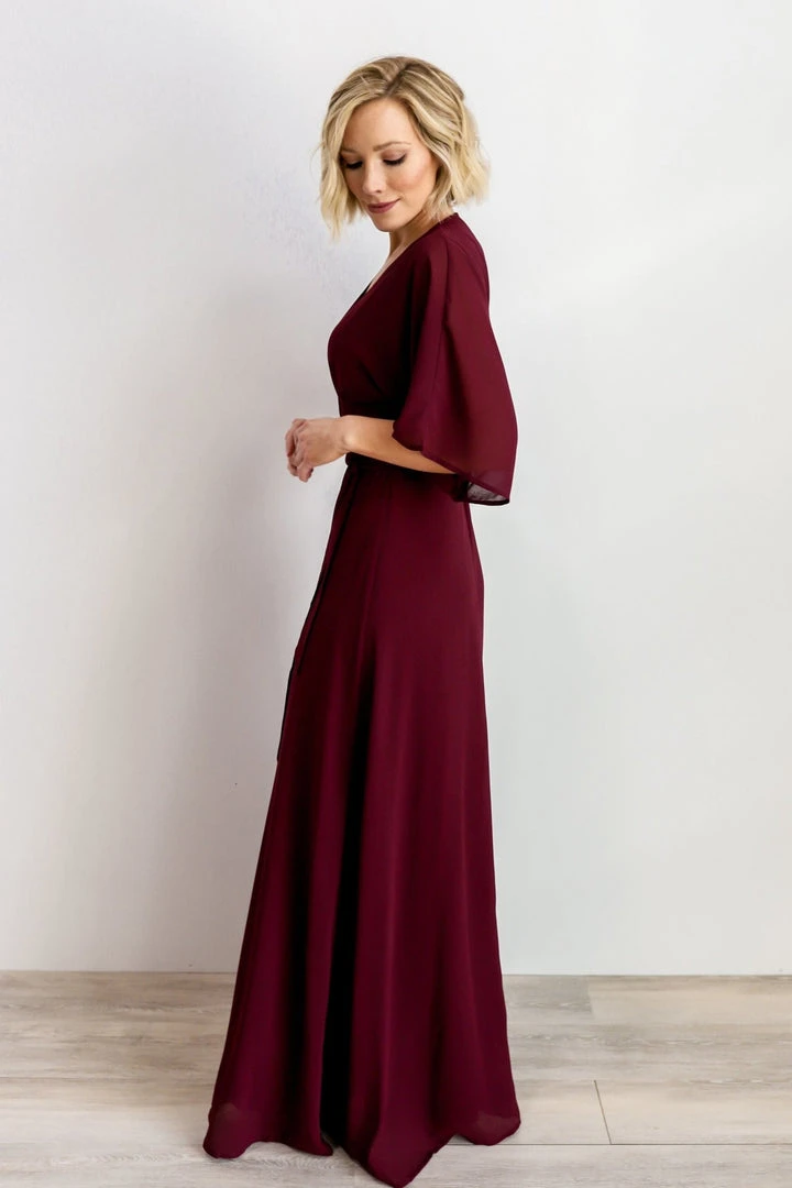 Soi Lilly Wrap Maxi Dress | Burgundy Dresses 5 Soi Lilly Wrap Maxi Dress | Burgundy Dresses