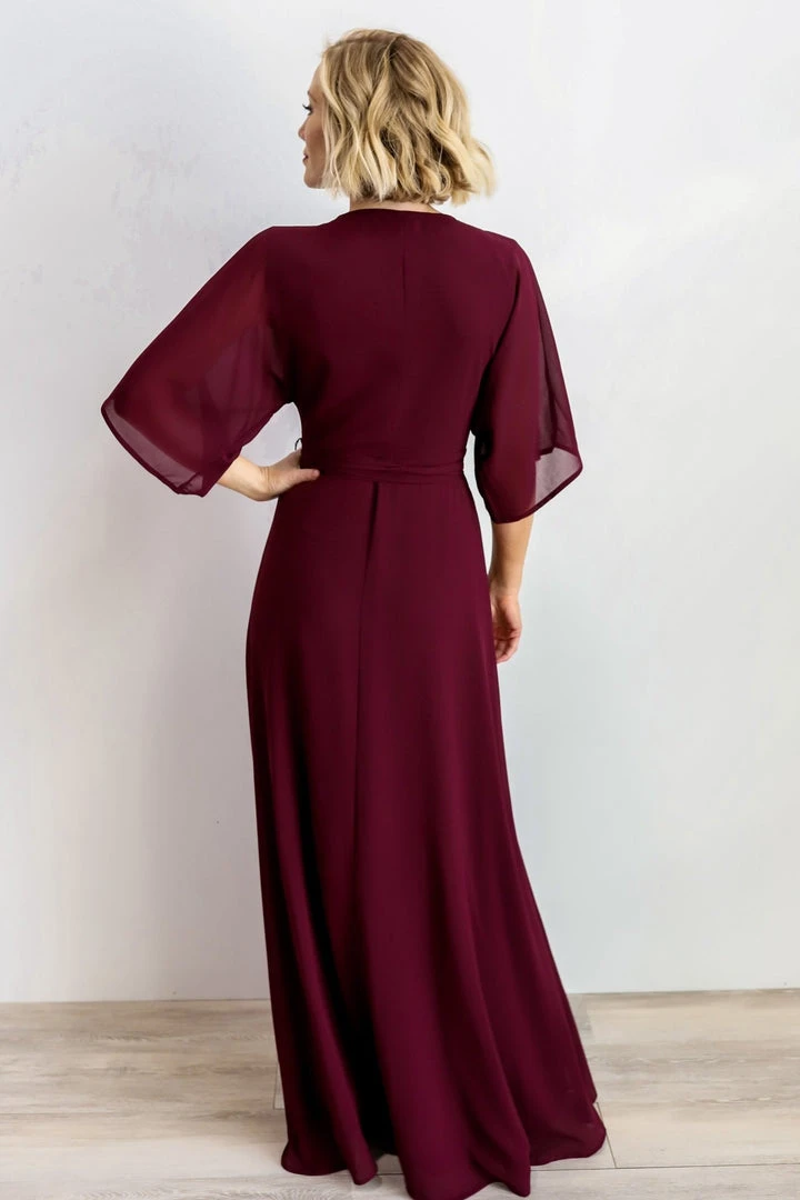 Soi Lilly Wrap Maxi Dress | Burgundy Dresses 4 Soi Lilly Wrap Maxi Dress | Burgundy Dresses