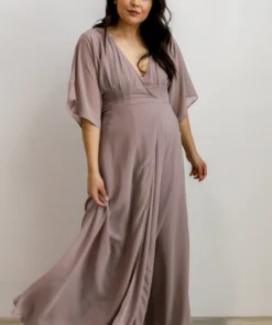 Soi Lilly Wrap Maxi Dress | Dusty Lilac
