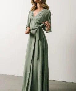 Soi Lilly Wrap Maxi Dress | Dusty Sage 13 Soi Lilly Wrap Maxi Dress | Dusty Sage