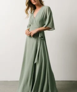 Soi Lilly Wrap Maxi Dress | Dusty Sage 17 Soi Lilly Wrap Maxi Dress | Dusty Sage