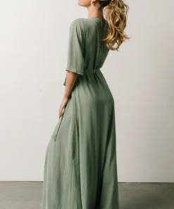 Soi Lilly Wrap Maxi Dress | Dusty Sage 15 Soi Lilly Wrap Maxi Dress | Dusty Sage