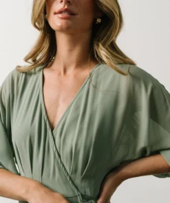 Soi Lilly Wrap Maxi Dress | Dusty Sage 16 Soi Lilly Wrap Maxi Dress | Dusty Sage