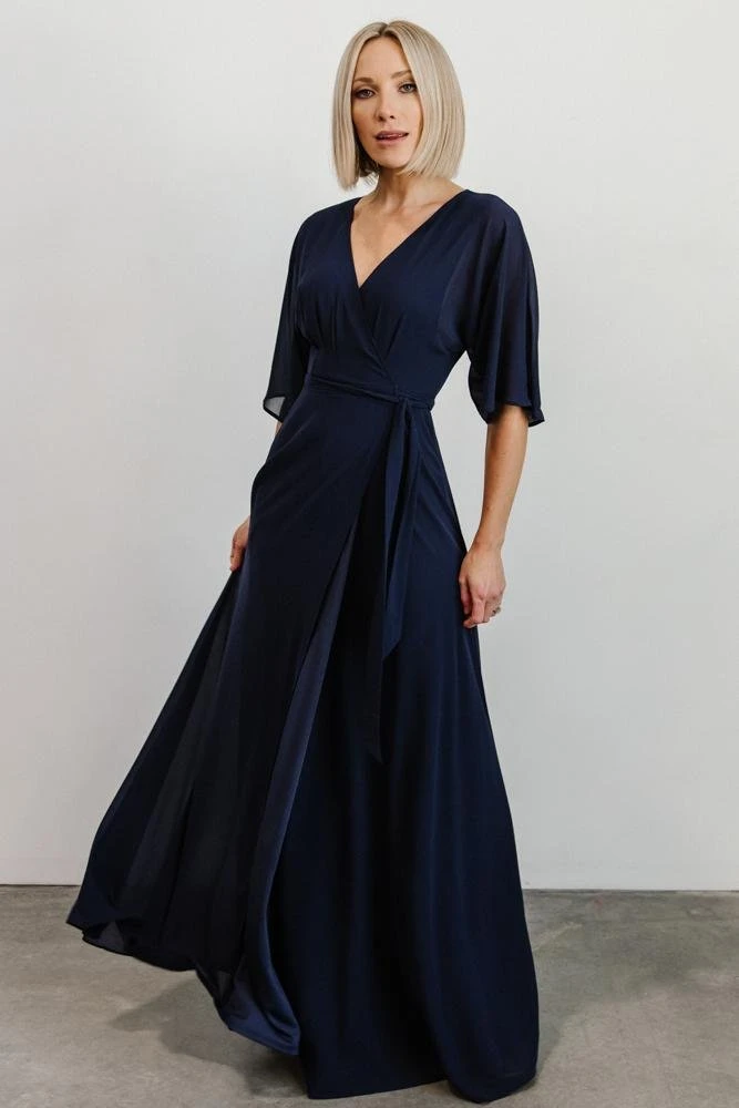 Soi Lilly Wrap Maxi Dress | Navy Dresses 2 Soi Lilly Wrap Maxi Dress | Navy Dresses