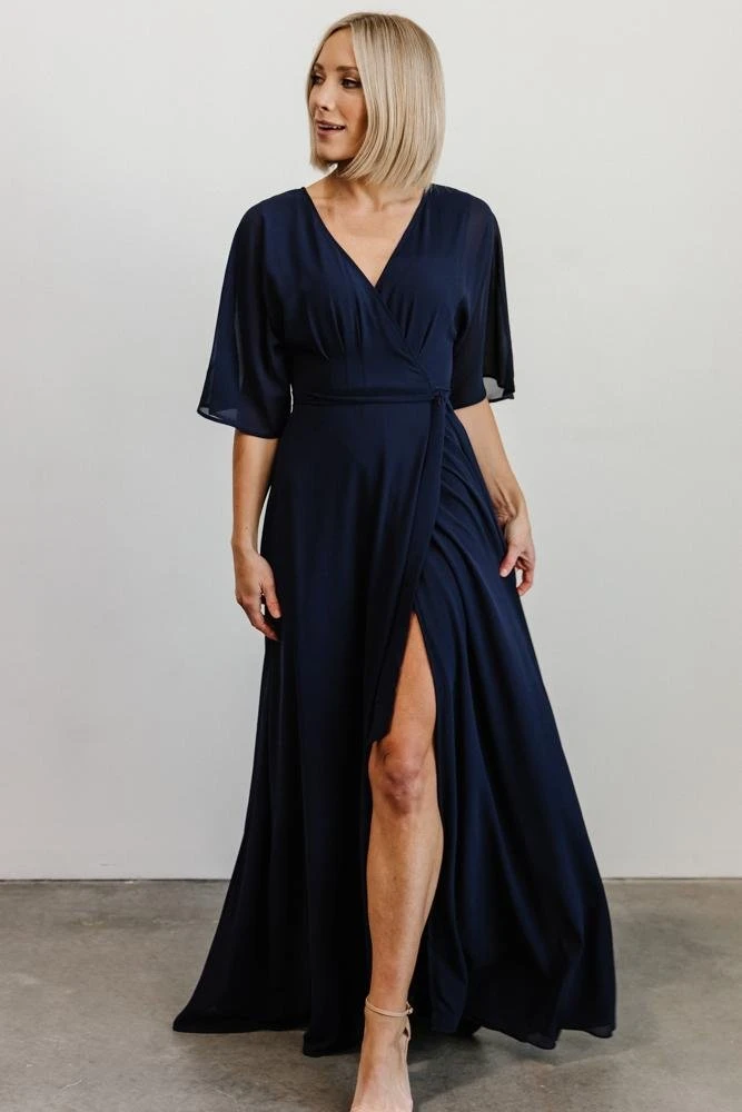 Soi Lilly Wrap Maxi Dress | Navy Dresses 4 Soi Lilly Wrap Maxi Dress | Navy Dresses