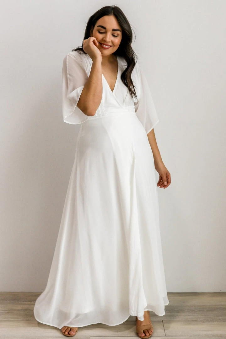 Soi Lilly Wrap Maxi Dress | Off White Dresses 9 Soi Lilly Wrap Maxi Dress | Off White Dresses